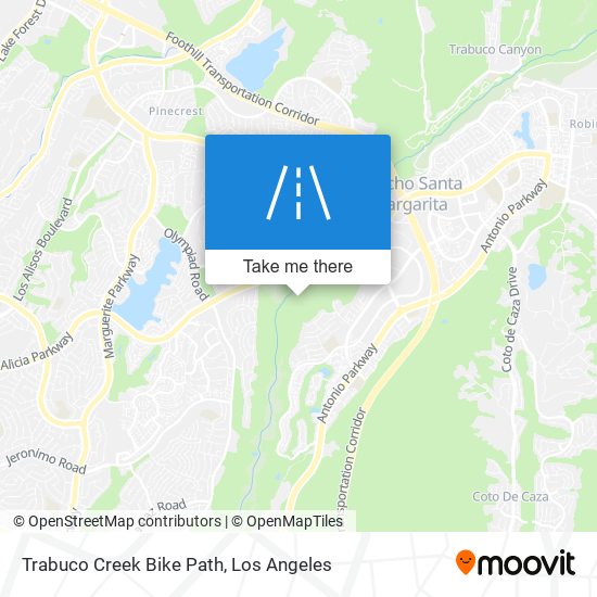 Mapa de Trabuco Creek Bike Path