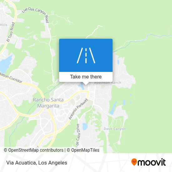 Via Acuatica map