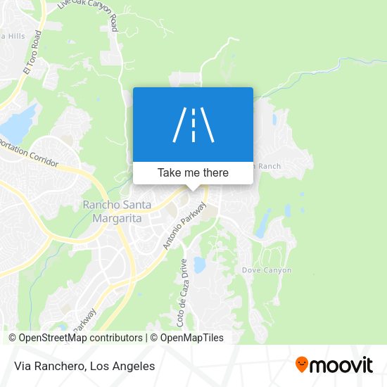 Mapa de Via Ranchero