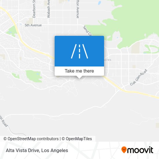 Alta Vista Drive map