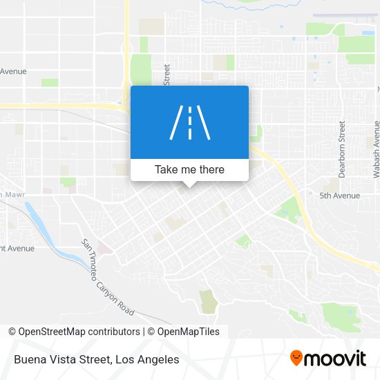 Buena Vista Street map