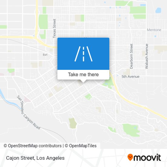 Mapa de Cajon Street