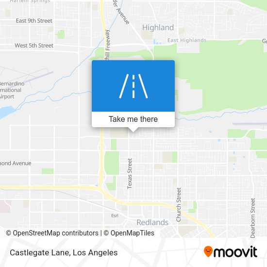 Castlegate Lane map