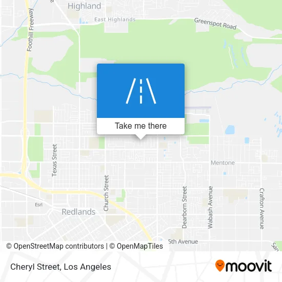 Mapa de Cheryl Street