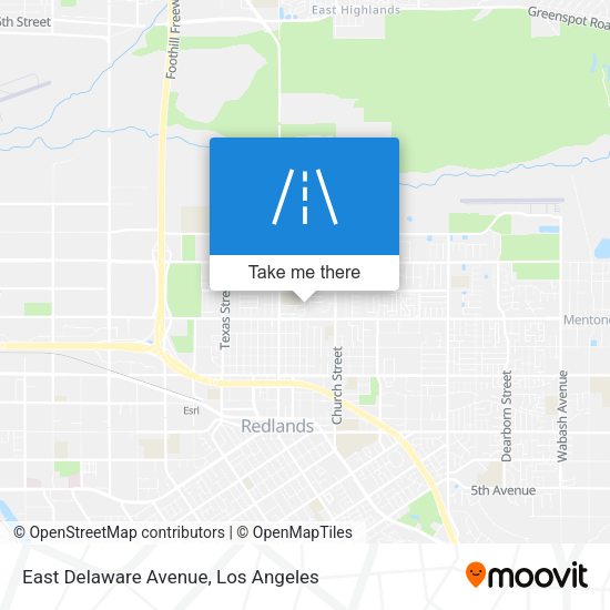 East Delaware Avenue map