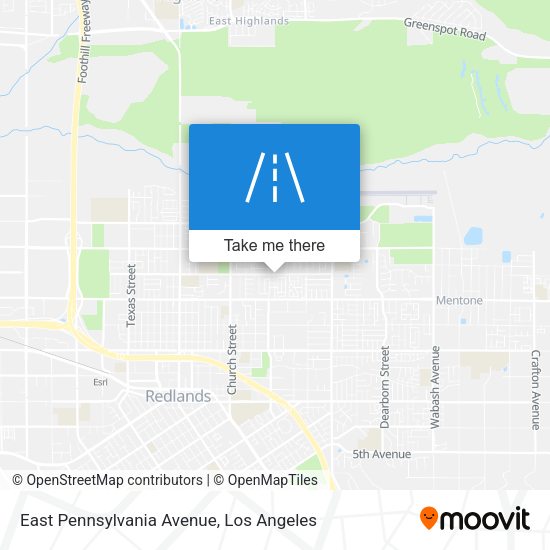 East Pennsylvania Avenue map