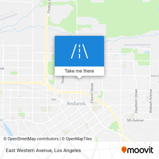 East Western Avenue map