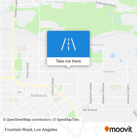 Fountain Road map