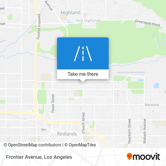 Mapa de Frontier Avenue
