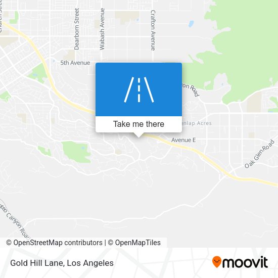 Mapa de Gold Hill Lane