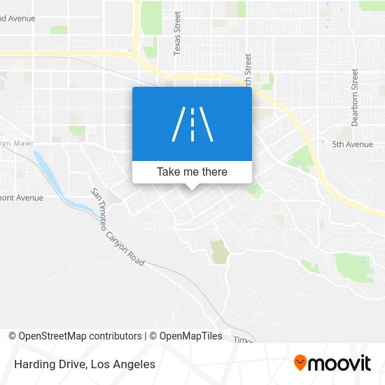 Harding Drive map