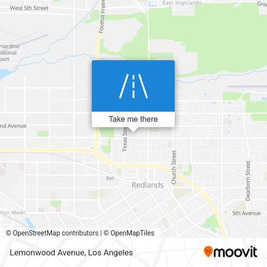 Lemonwood Avenue map
