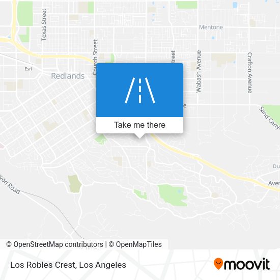 Mapa de Los Robles Crest