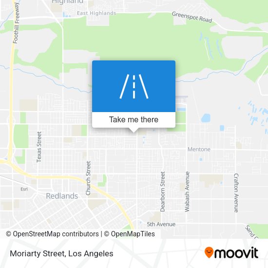 Mapa de Moriarty Street