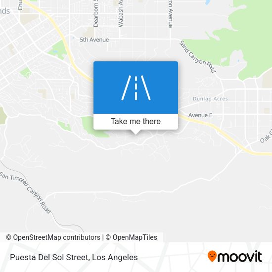 Puesta Del Sol Street map