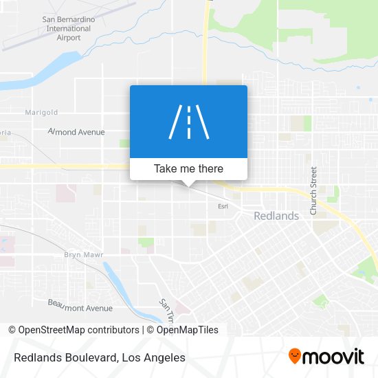 Mapa de Redlands Boulevard