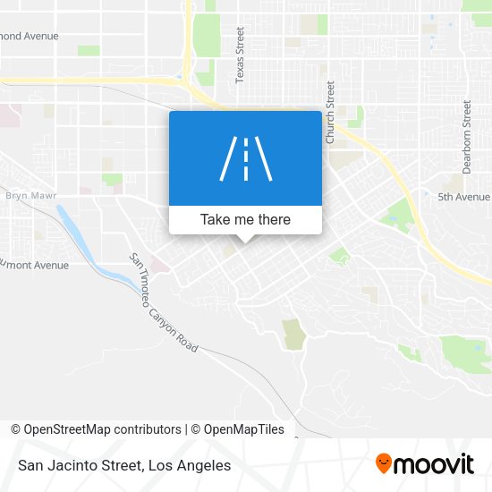 San Jacinto Street map
