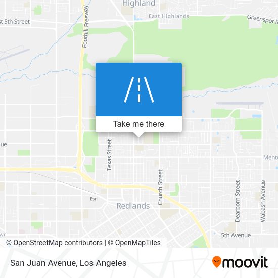 San Juan Avenue map