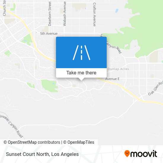 Sunset Court North map