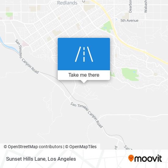 Mapa de Sunset Hills Lane
