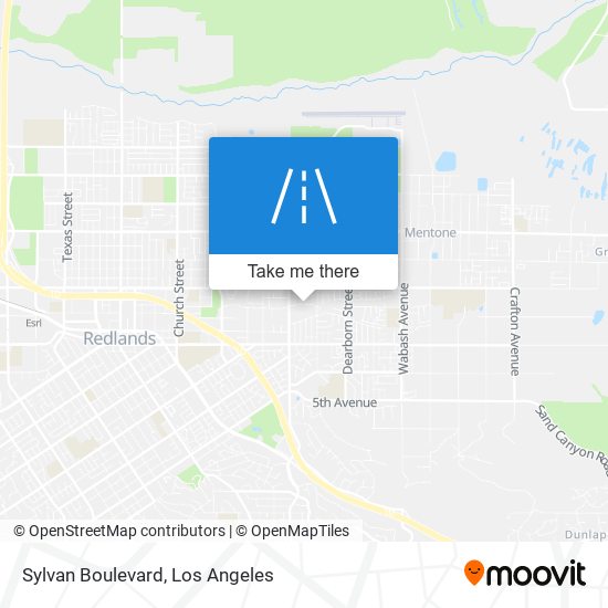 Sylvan Boulevard map