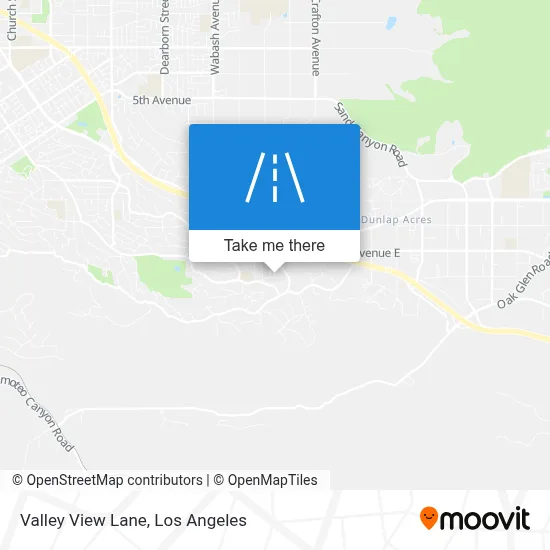 Valley View Lane map