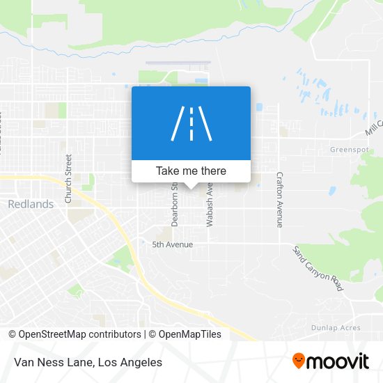 Mapa de Van Ness Lane