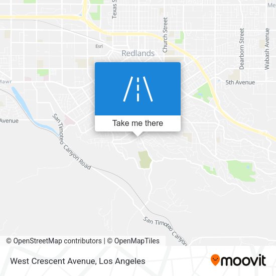 West Crescent Avenue map