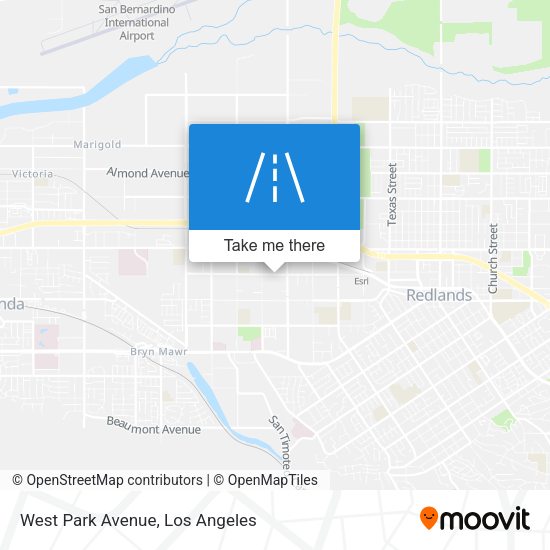 West Park Avenue map