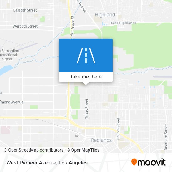 West Pioneer Avenue map
