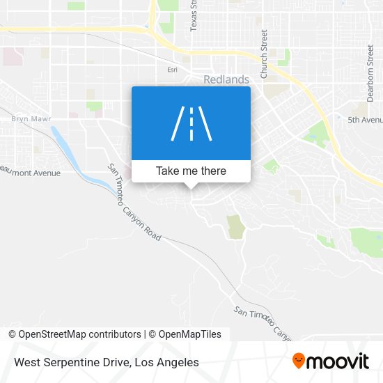 West Serpentine Drive map