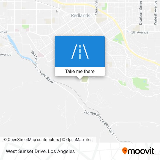West Sunset Drive map