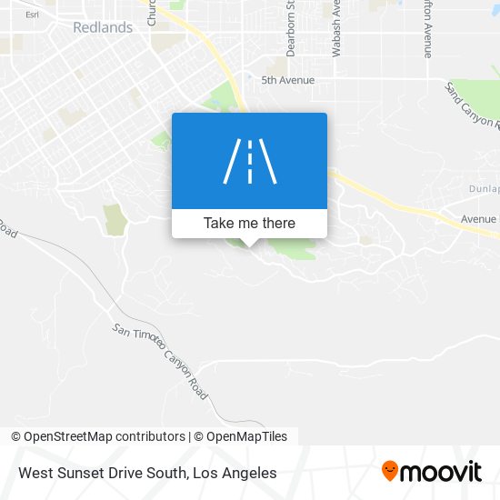 West Sunset Drive South map