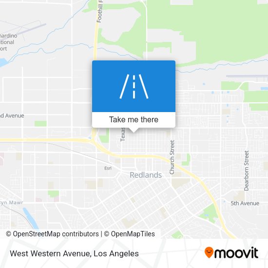 West Western Avenue map