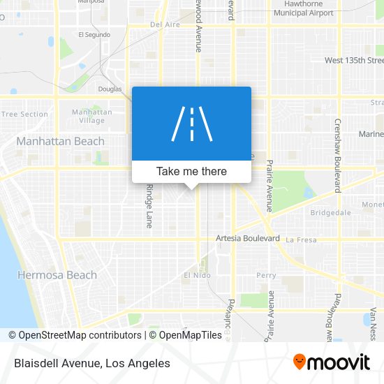 Blaisdell Avenue map
