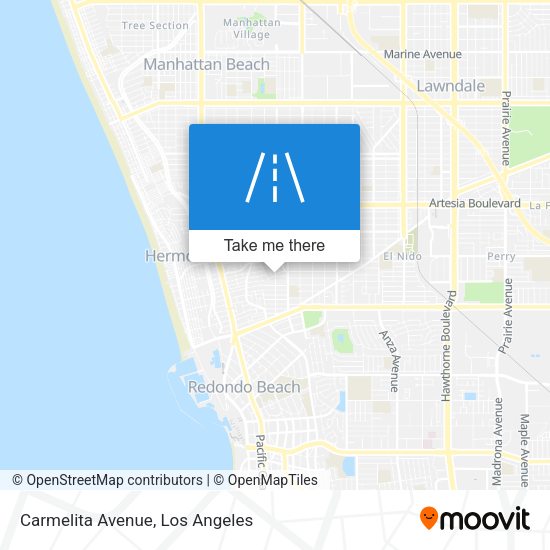 Carmelita Avenue map