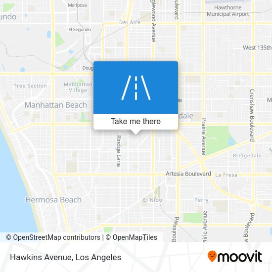 Mapa de Hawkins Avenue