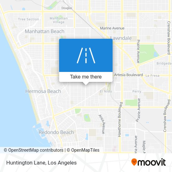 Huntington Lane map