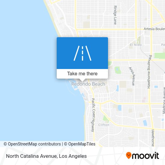 North Catalina Avenue map