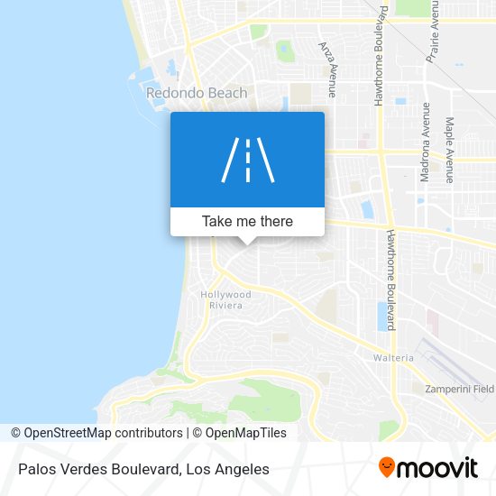 Palos Verdes Boulevard map