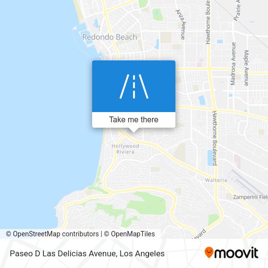 Mapa de Paseo D Las Delicias Avenue