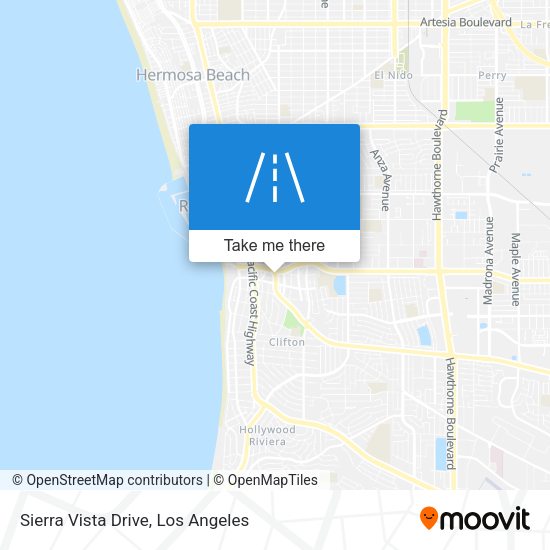 Sierra Vista Drive map