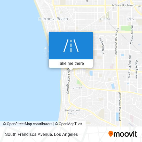 Mapa de South Francisca Avenue