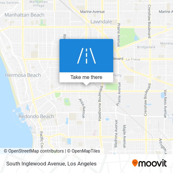 South Inglewood Avenue map