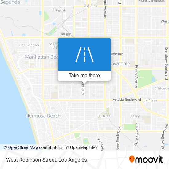 West Robinson Street map