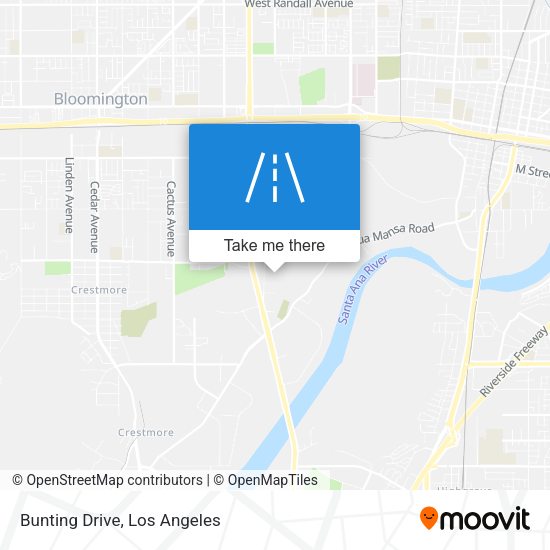 Bunting Drive map