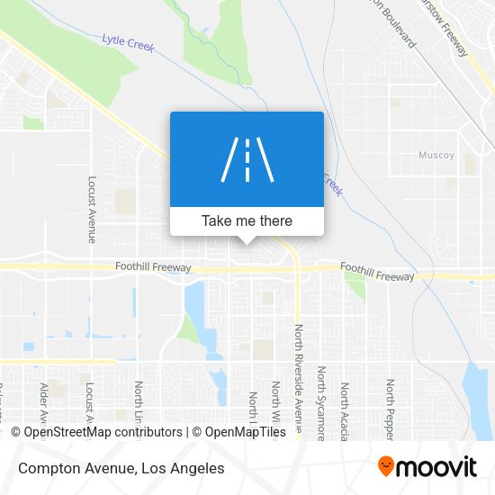 Mapa de Compton Avenue