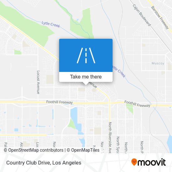 Mapa de Country Club Drive