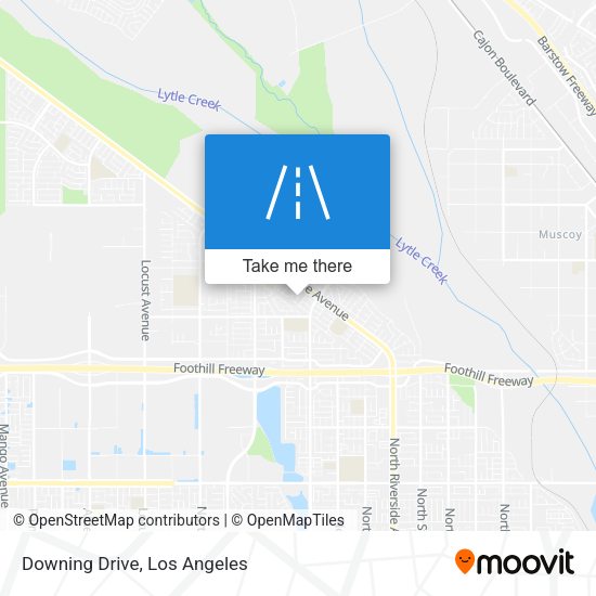 Downing Drive map
