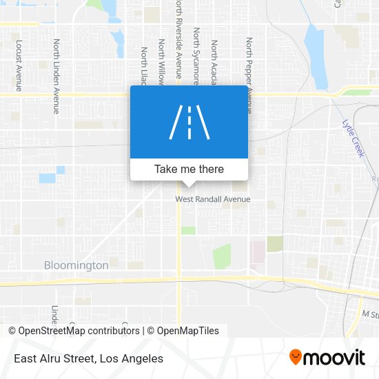 Mapa de East Alru Street